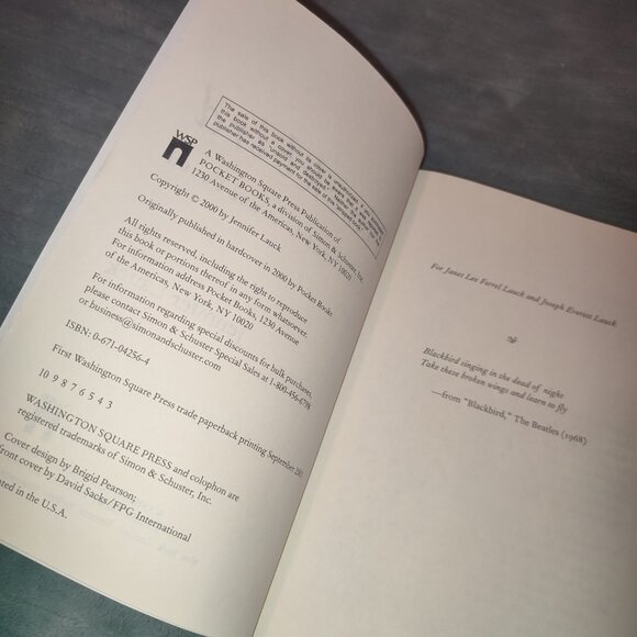 Book Blackbird Jennifer Lauck Bestseller Memoir New York Times Childhood - Picture 5 of 8